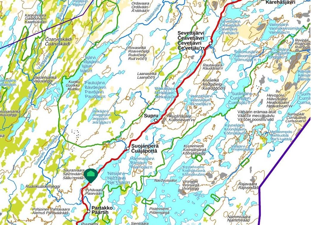 Sevettijärventie 4495, Partakko, Inari