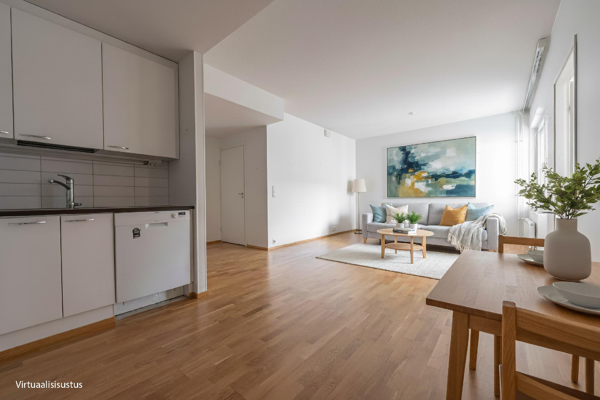 Digistailattu keittiö/olohuone