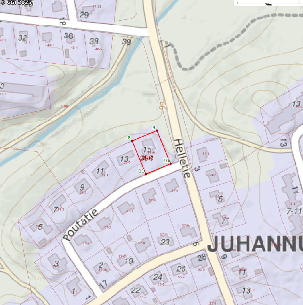 Kiinteistö kartalla