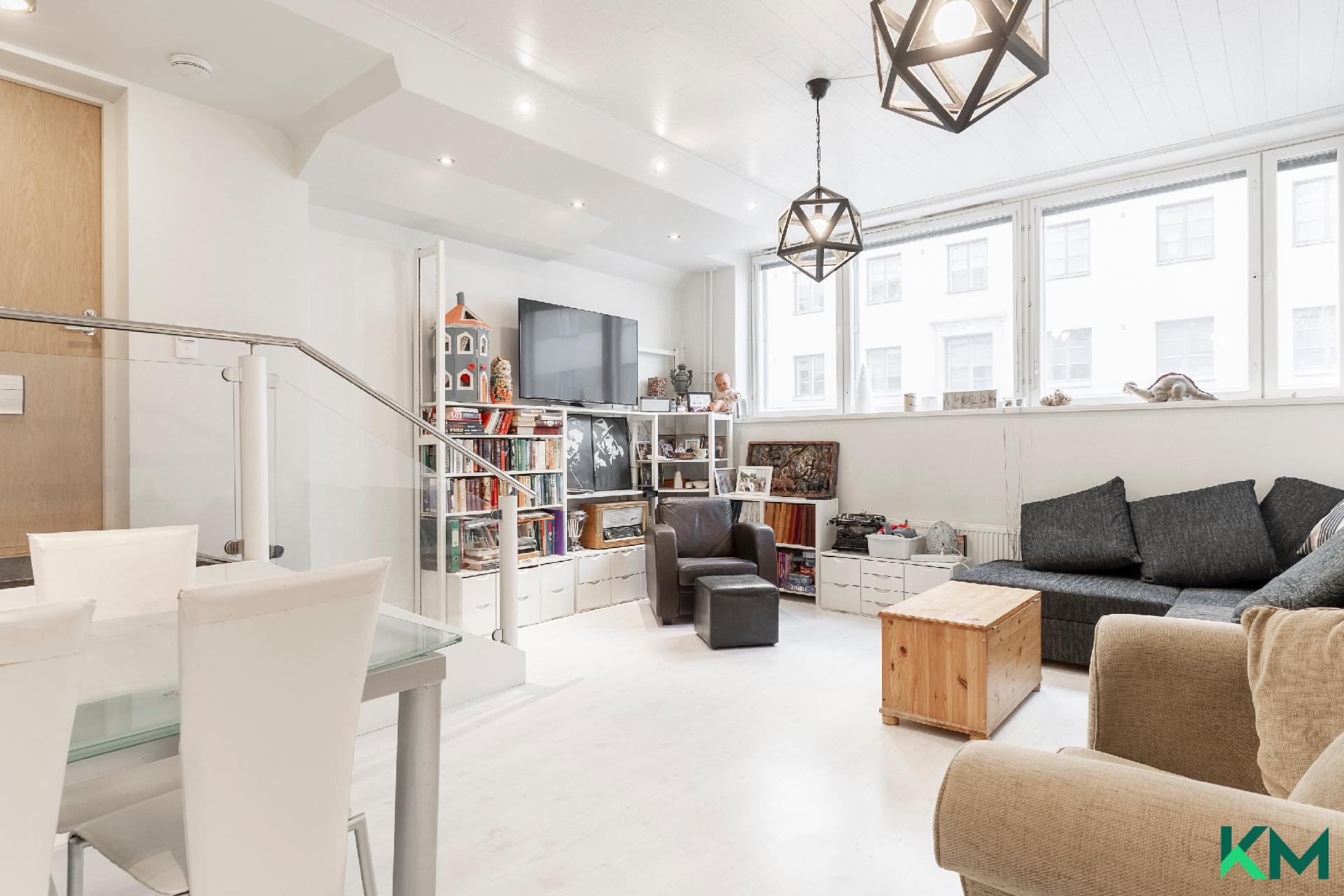 Olohuoneen loft- ja teollisuushenkisyys
