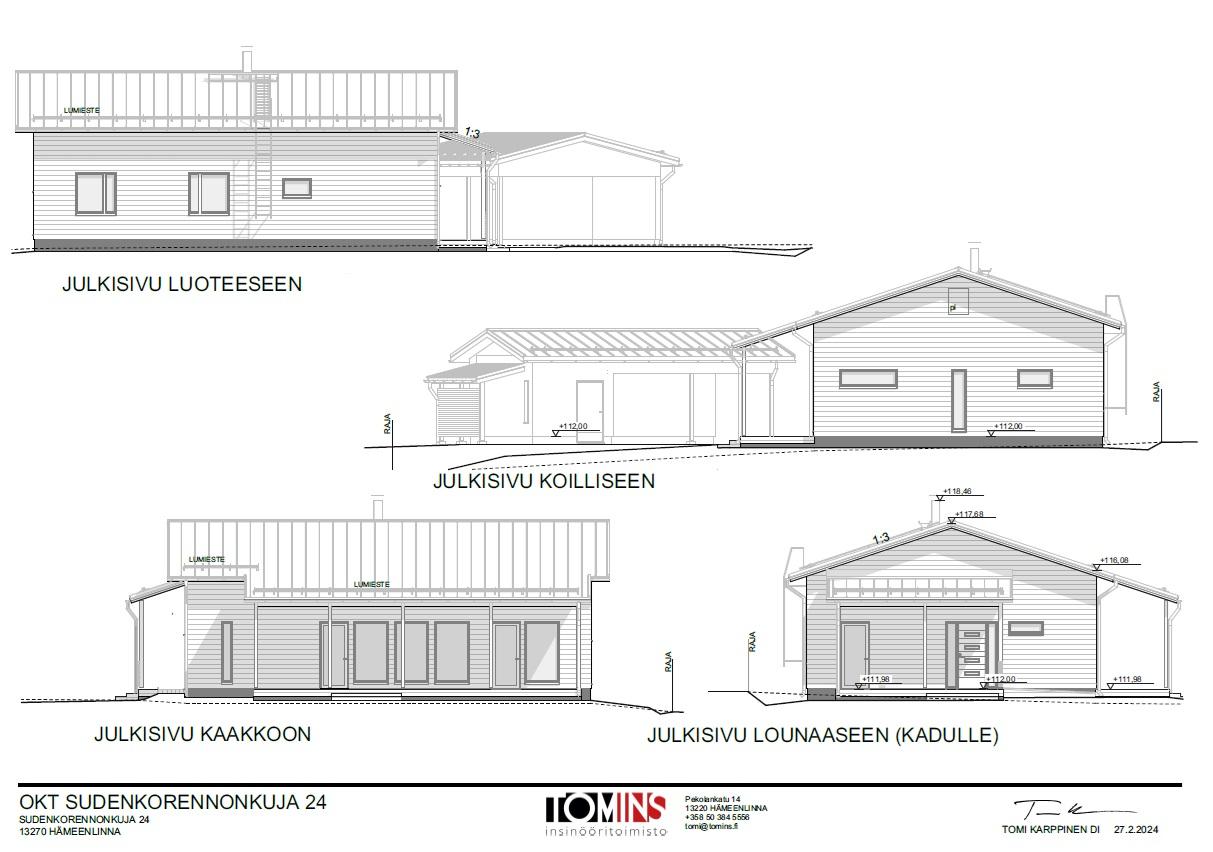 Julkisivupiirrustukset