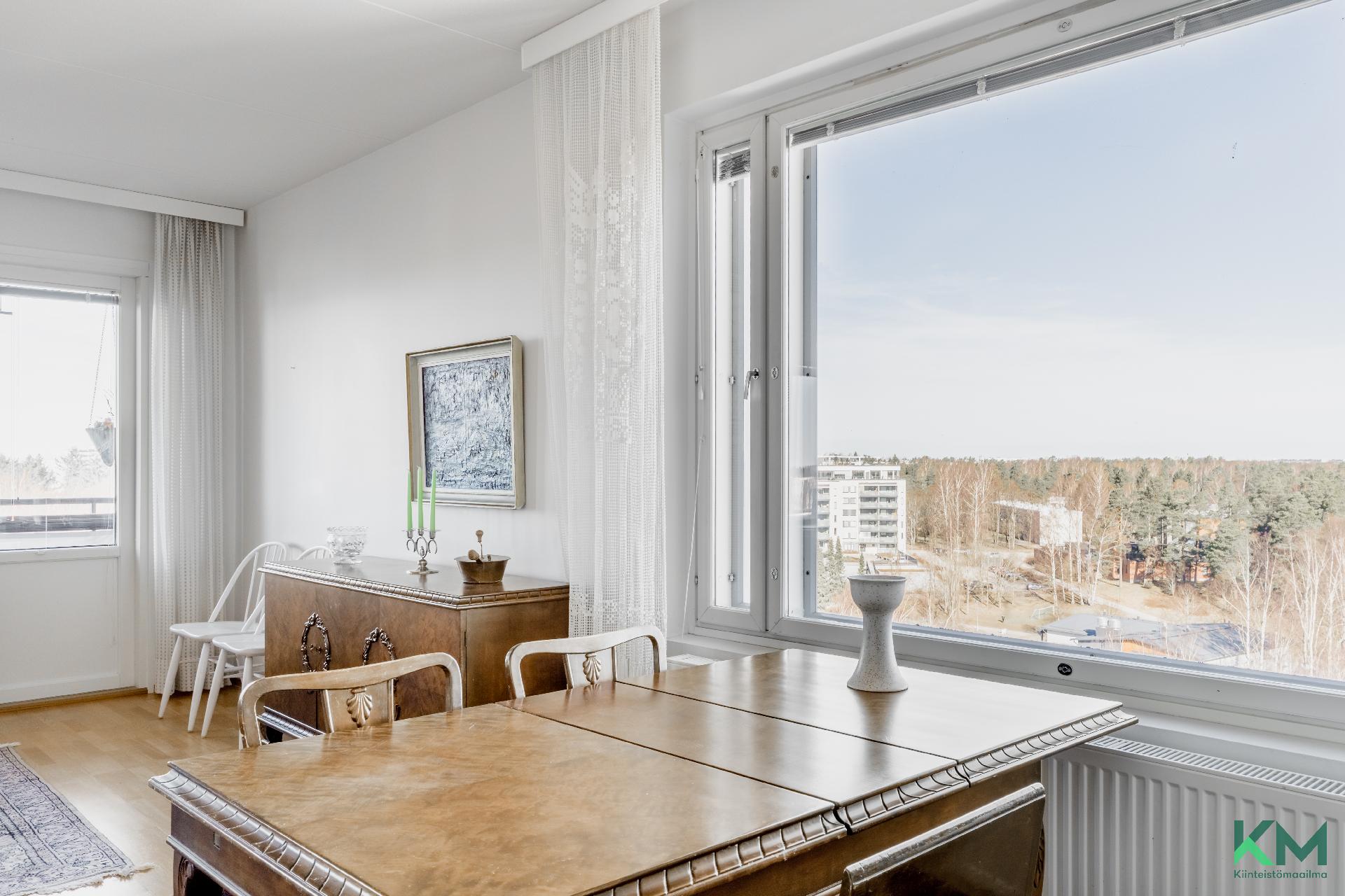 Näkymät keittiön ikkunasta 9 krs.