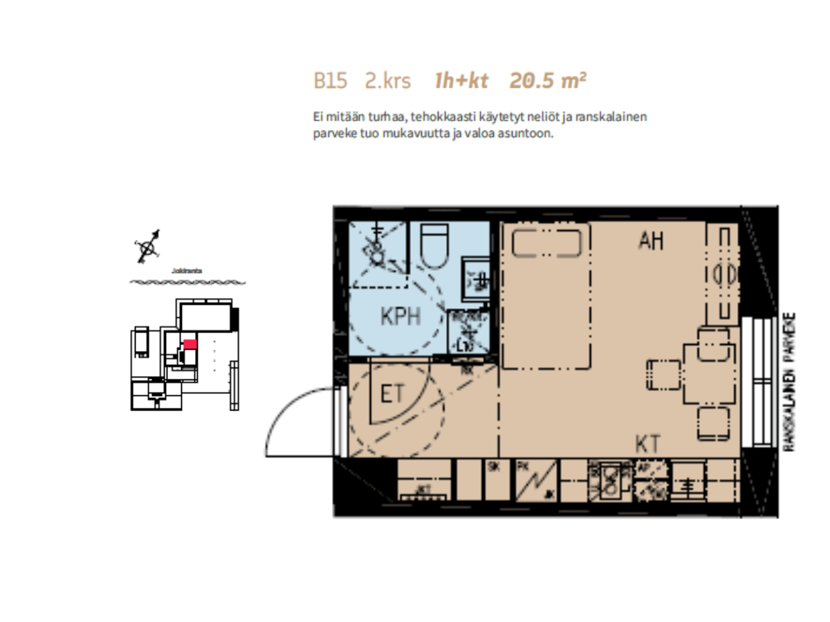 Penttilänkulma 6 B 15, Penttilä, Joensuu