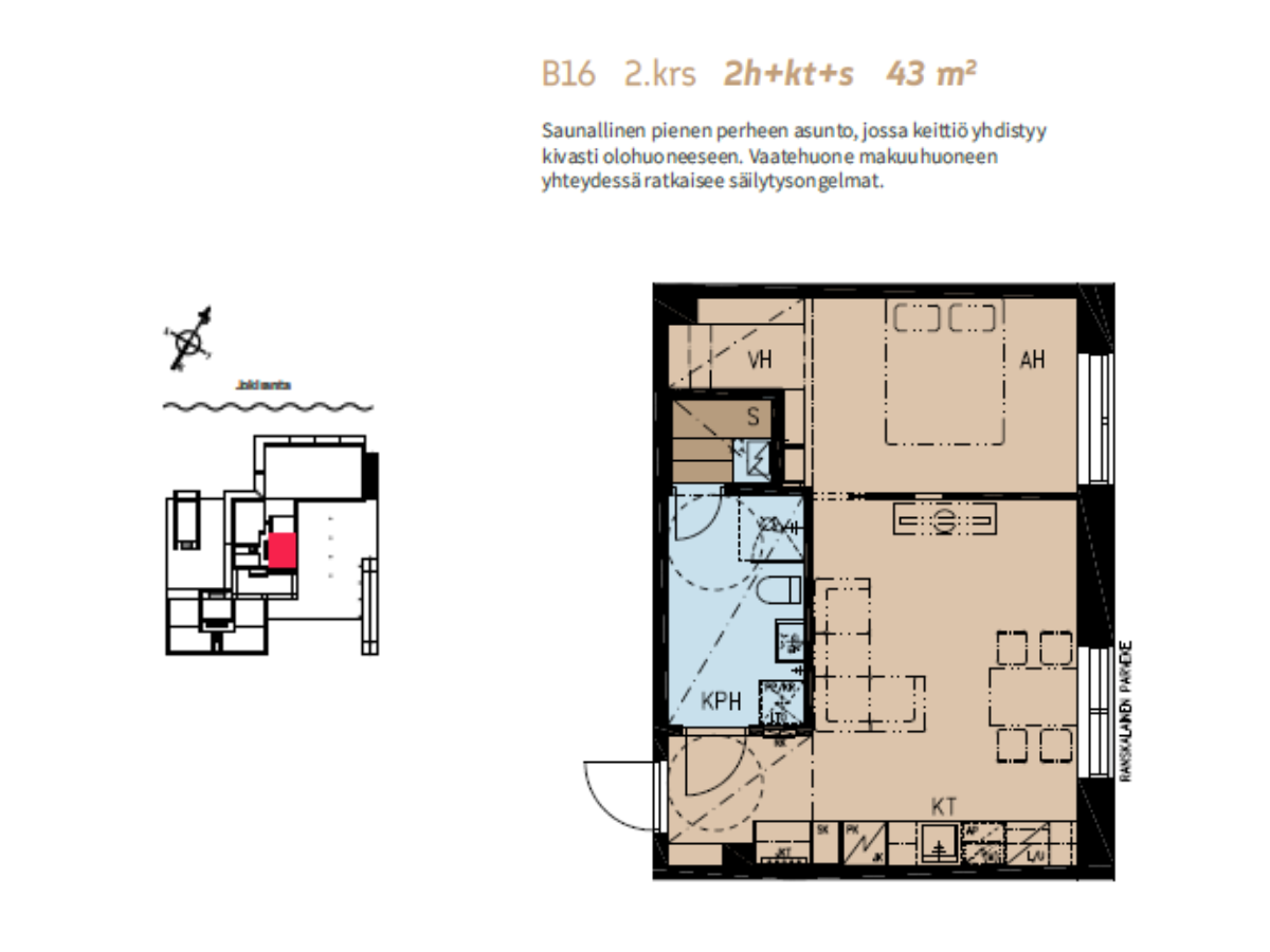 Penttilänkulma 6 B 16, Penttilä, Joensuu