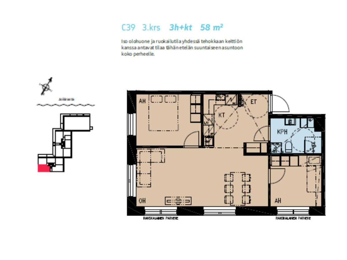 Penttilänkulma 6 C 39, Penttilä, Joensuu