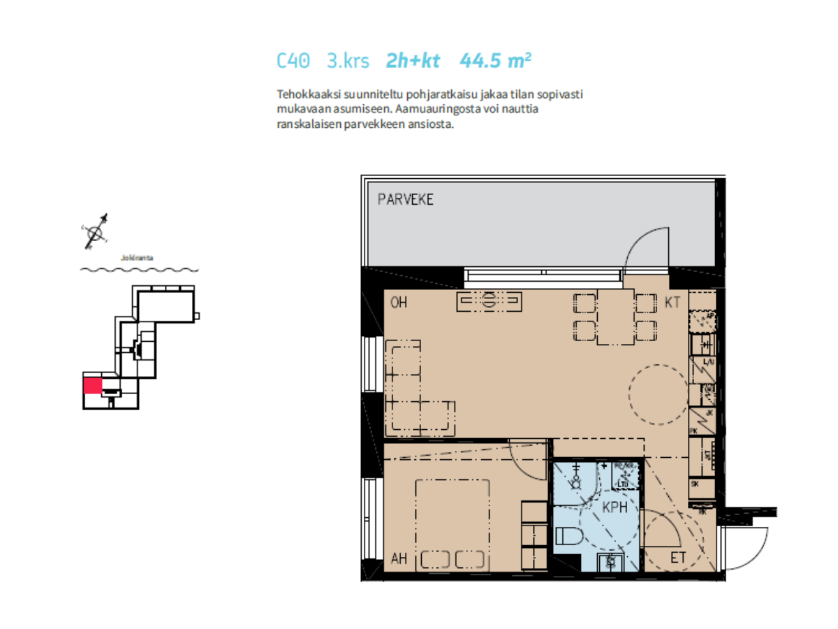 Penttilänkulma 6 C 40, Penttilä, Joensuu