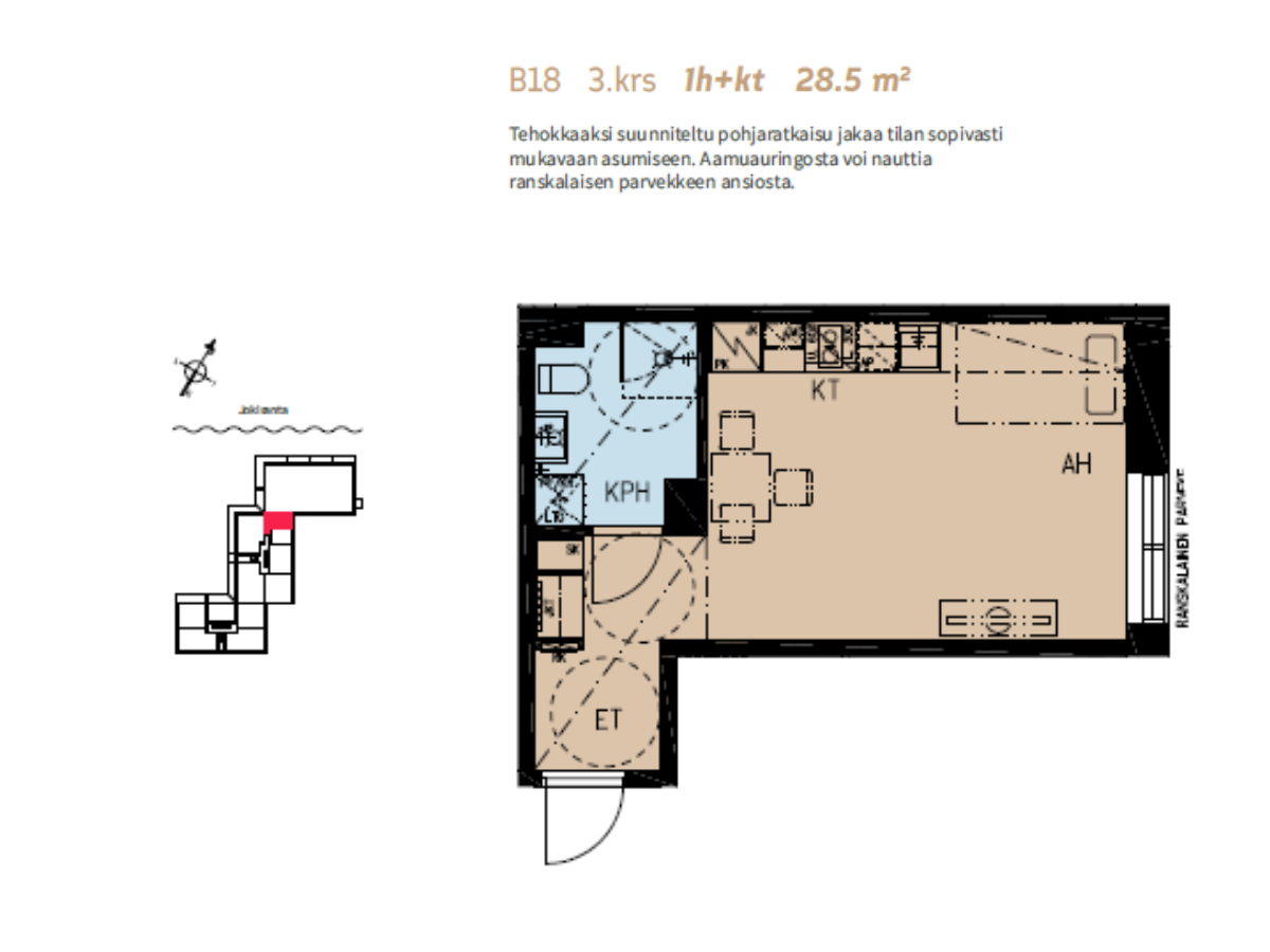 Penttilänkulma 6 B 18, Penttilä, Joensuu