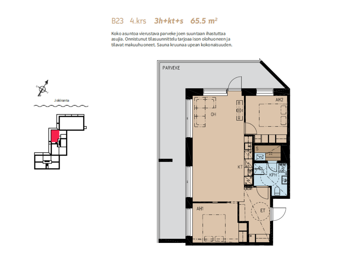 Penttilänkulma 6 B 23, Penttilä, Joensuu