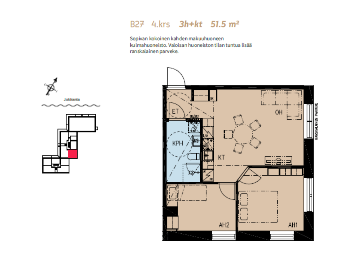 Penttilänkulma 6 B 27, Penttilä, Joensuu