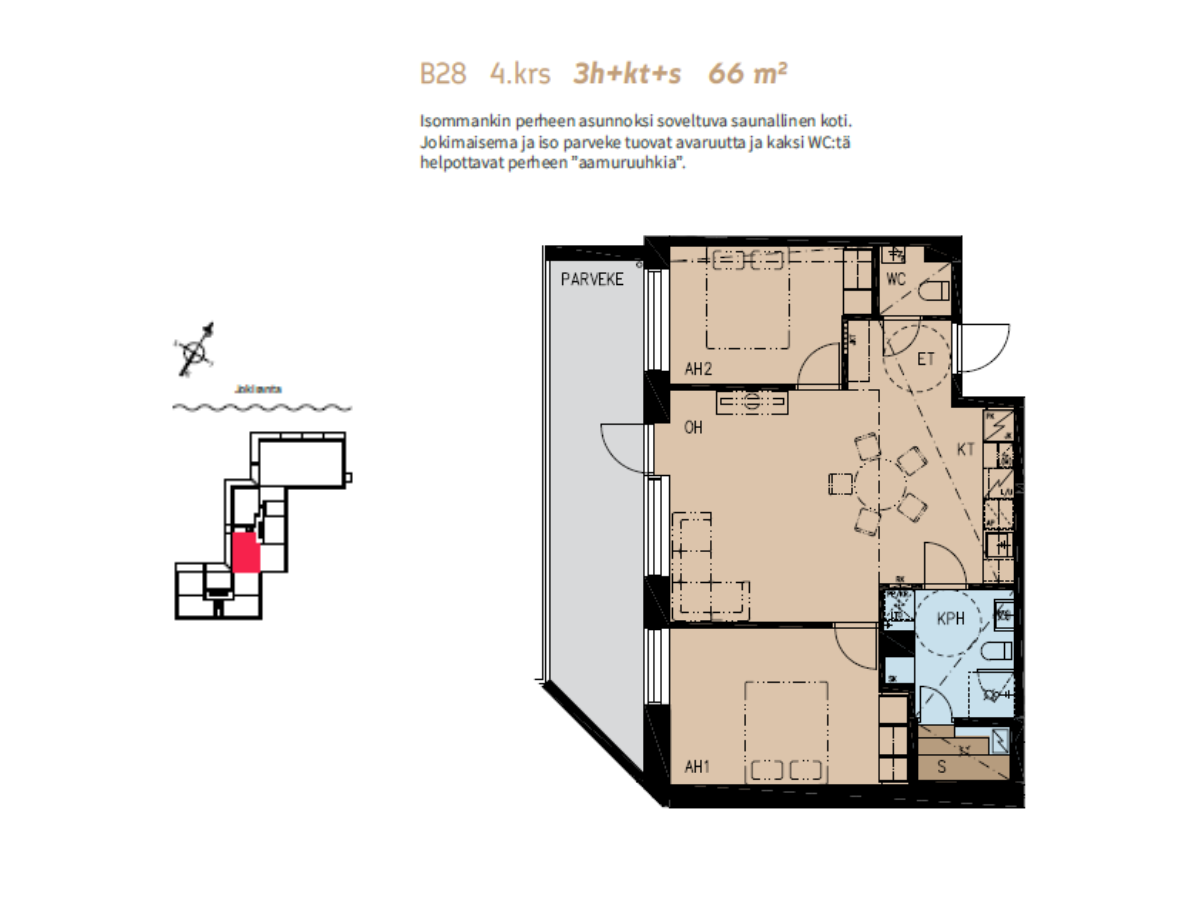 Penttilänkulma 6 B 28, Penttilä, Joensuu