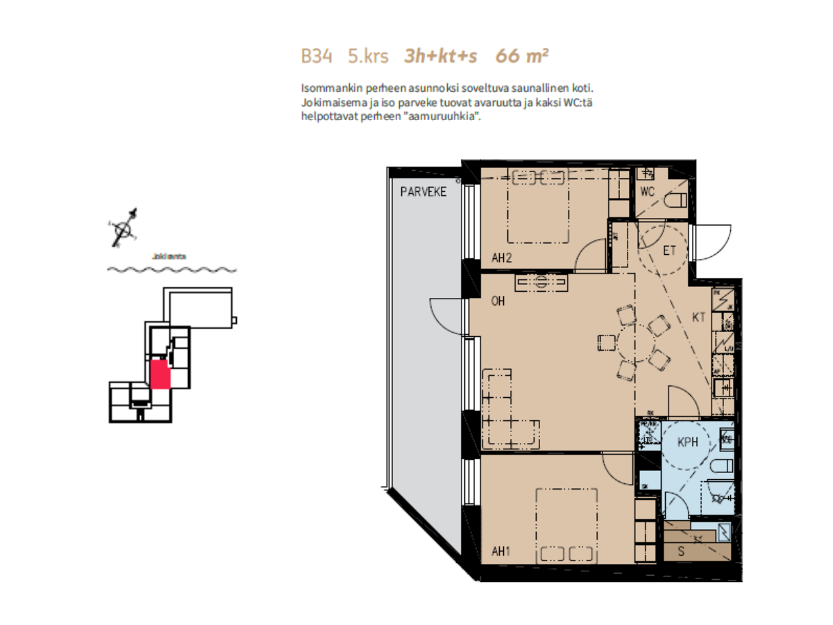 Penttilänkulma 6 B 34, Penttilä, Joensuu