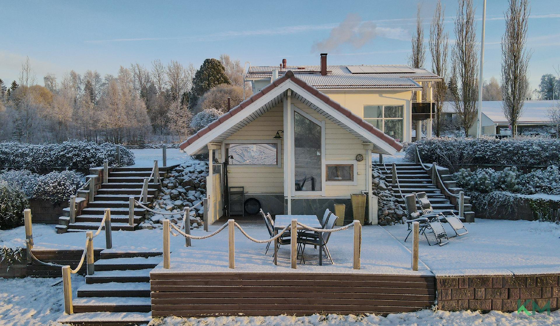 Rantasaunassa voi saunoa myös talvella