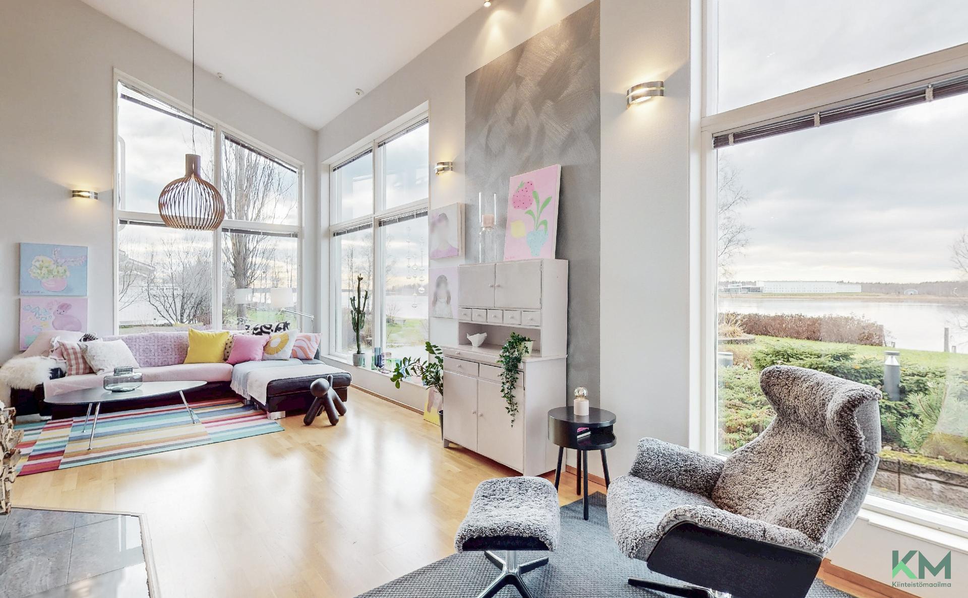 Ikkunoihin upeat näköalat