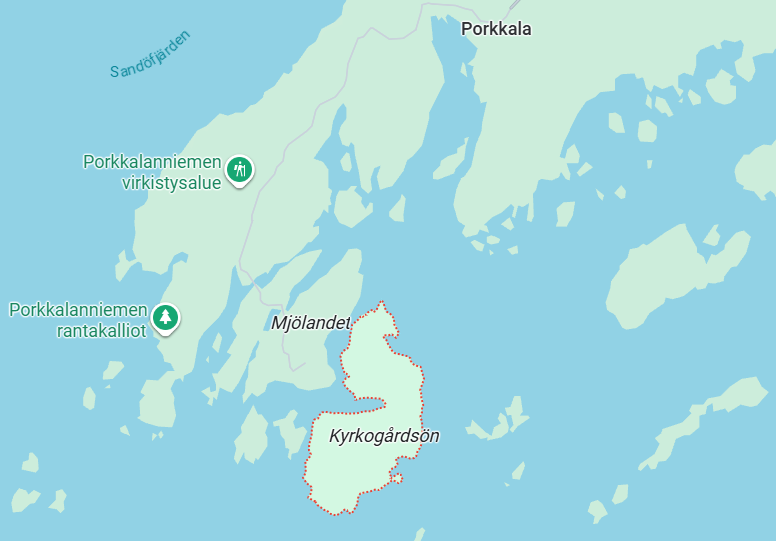 Kyrkogårdsön Lövsund, Porkkalanniemi, Kirkkonummi