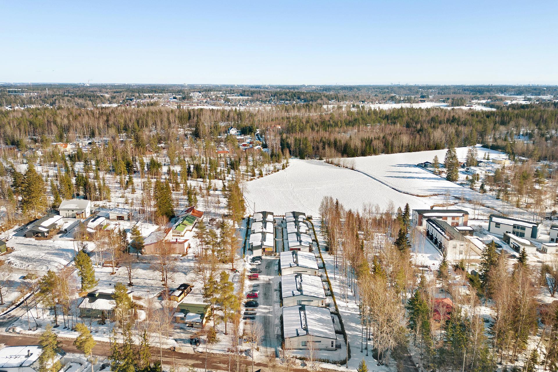 Erinomaiset ulkoilumaastot heti kotiovelta