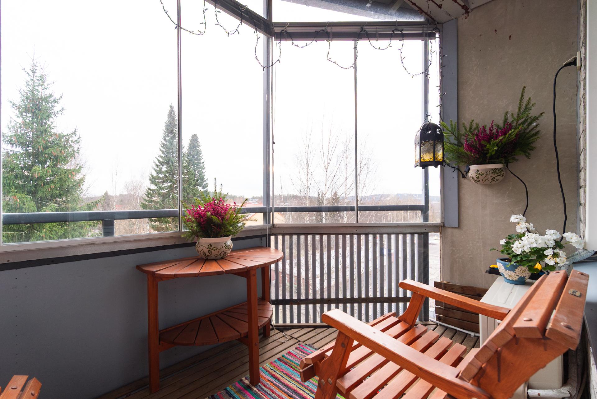 Parvekkeelta hienot näkymät