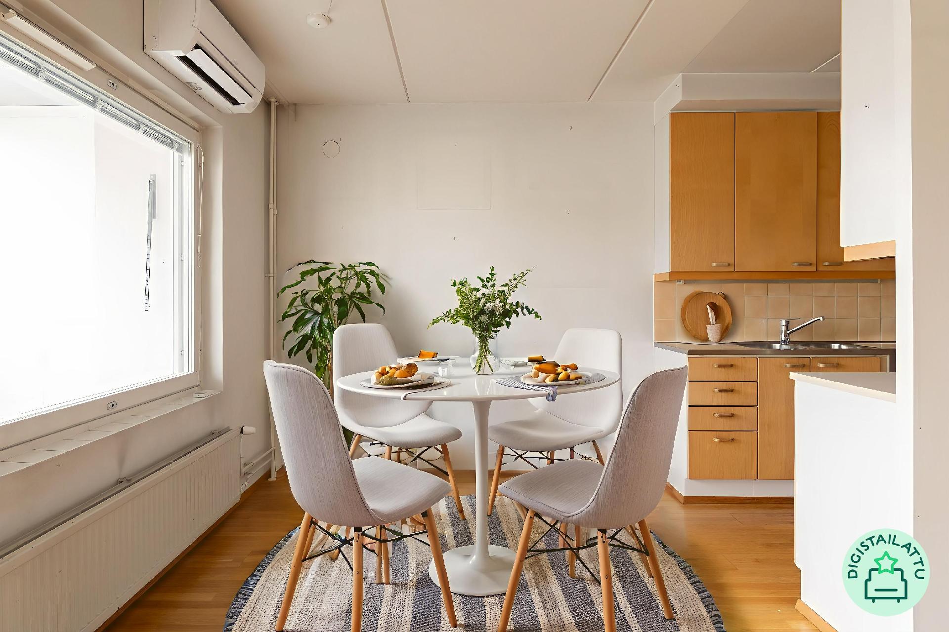 Ruokailutila digistailattuna