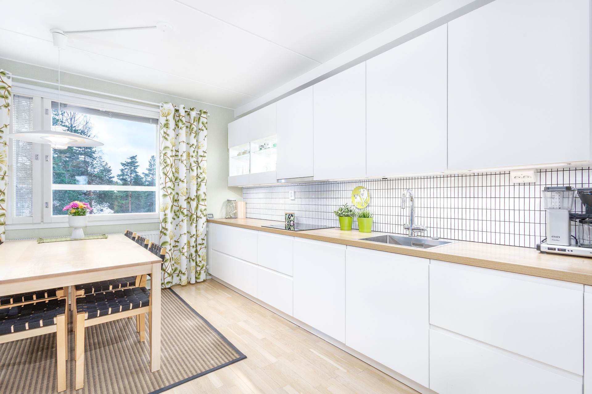 paljon kaappi-ja laskutilaa 