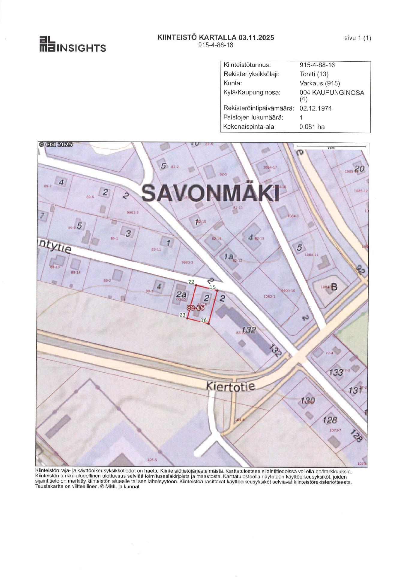 Mäntytie 2, Savonmäki, Varkaus