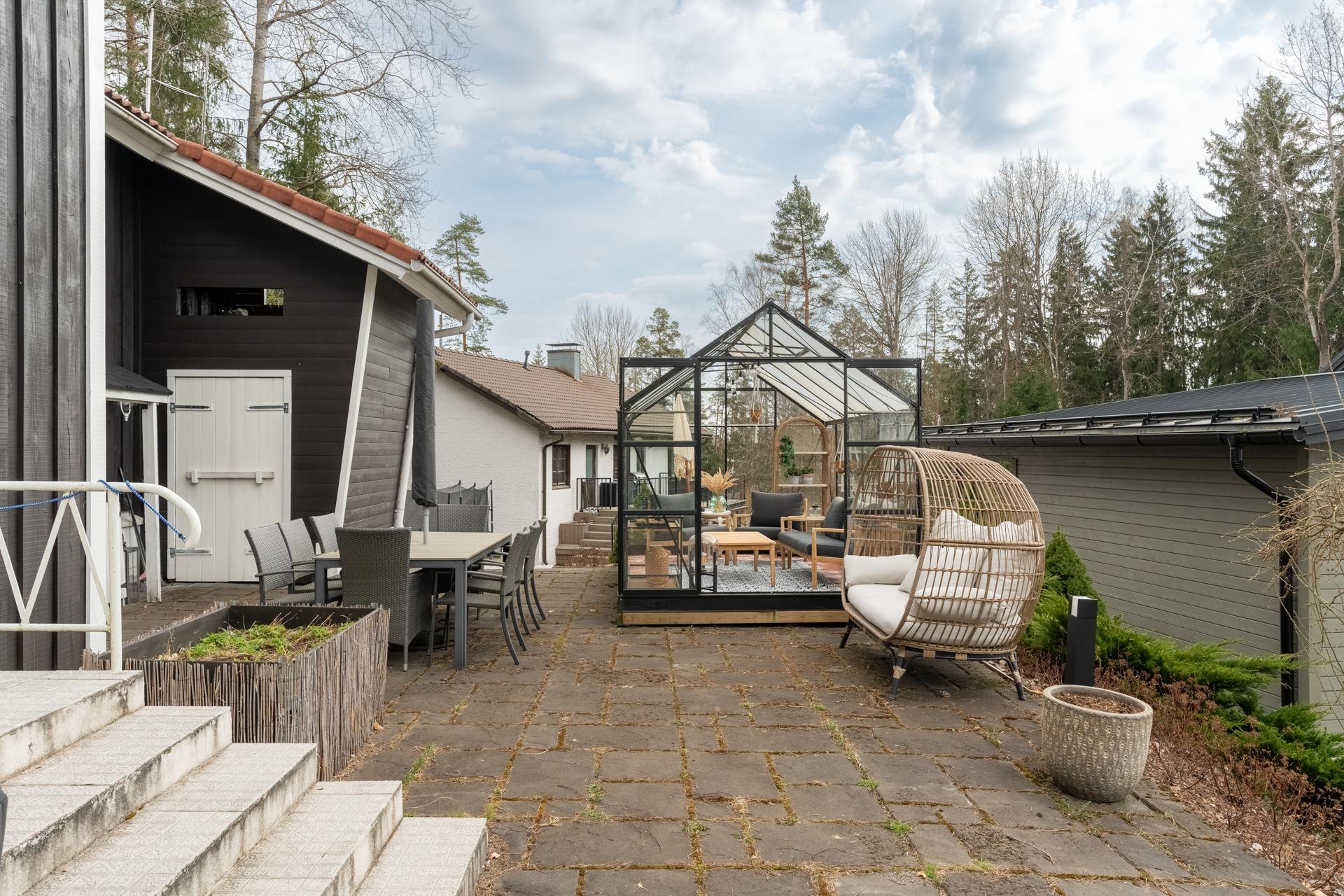 Aurinkoinen eteläpiha