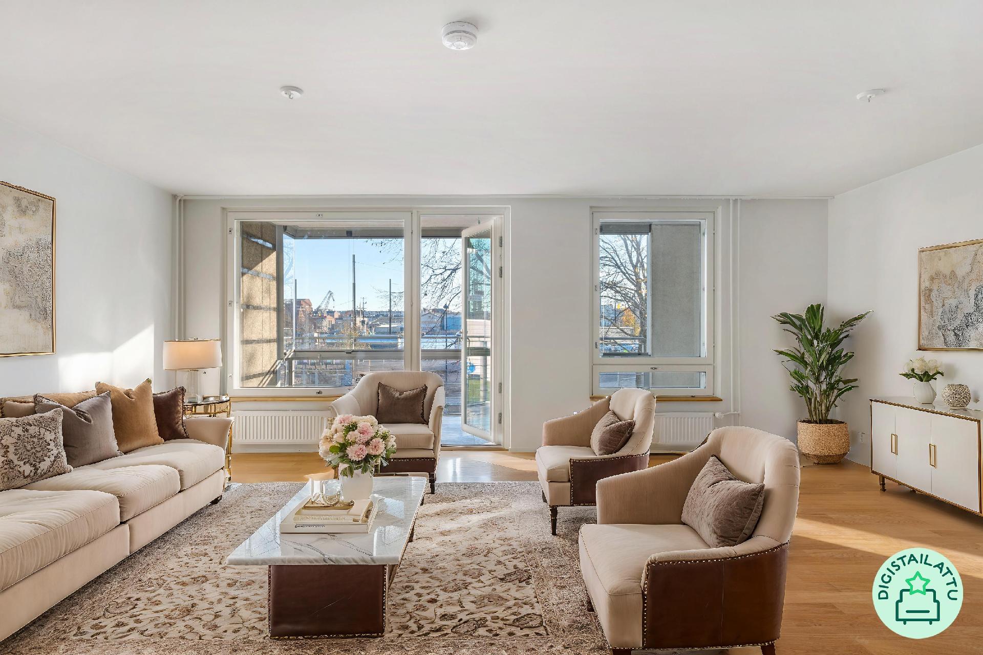 Digistailattu olohuone.