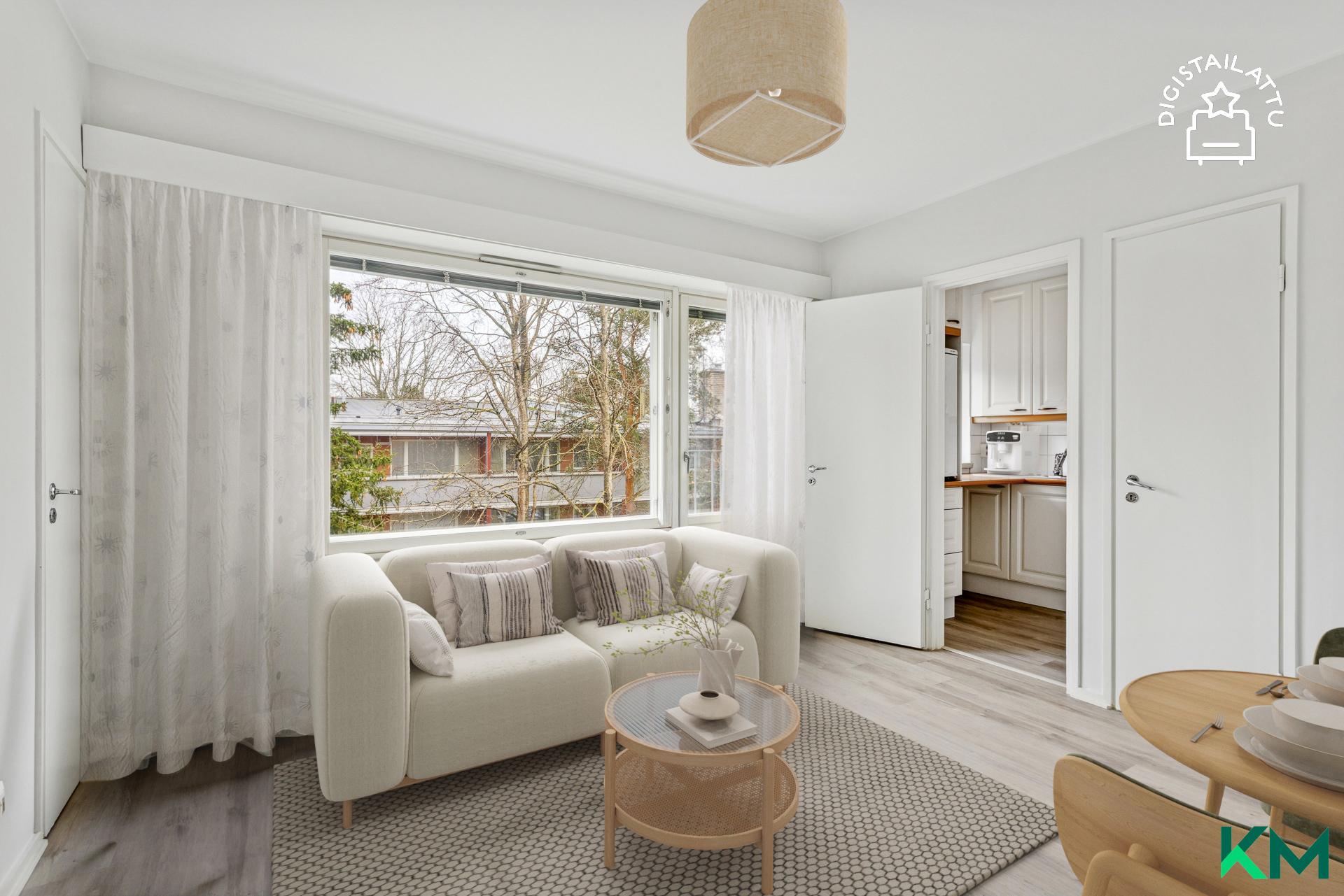 Huone mallisisustettuna