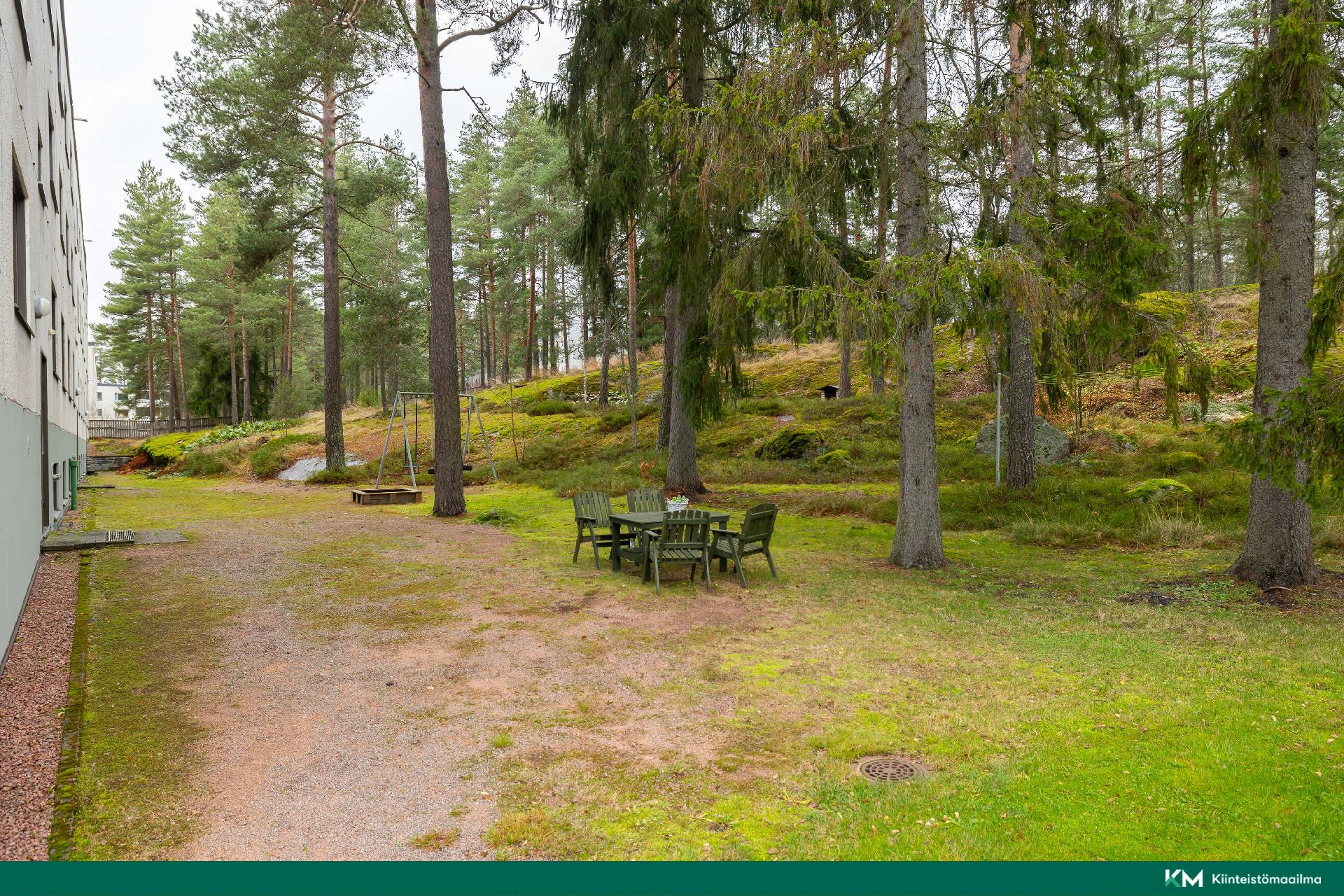 Takapihalta pääsee lenkkipoluille