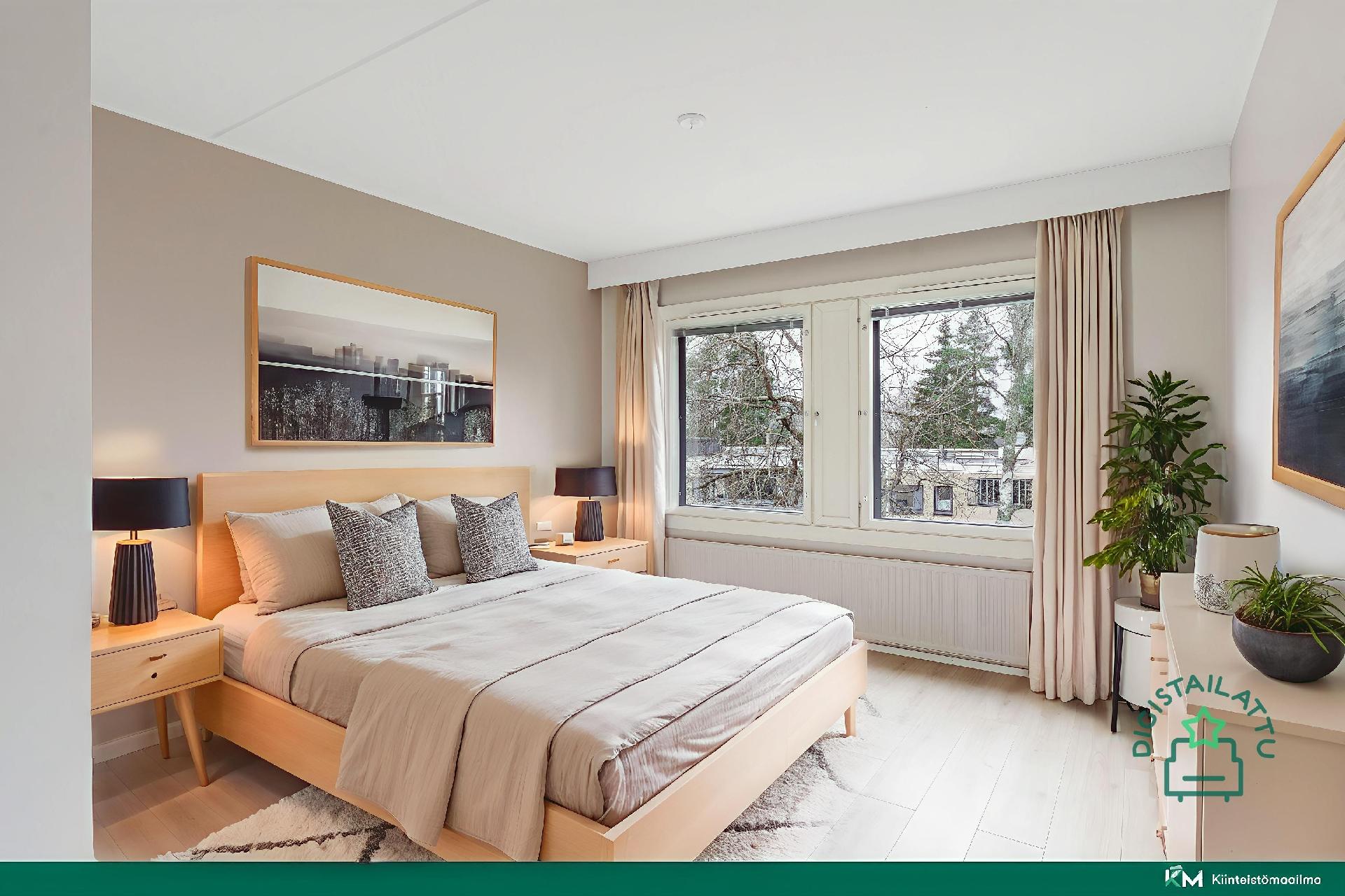 Makuuhuone digistailattuna