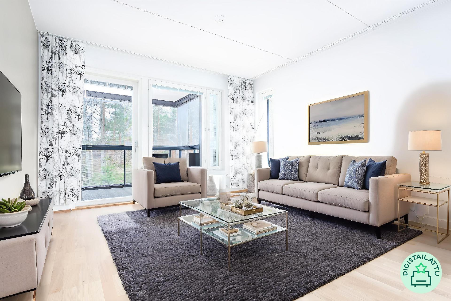 Digistailattu olohuone