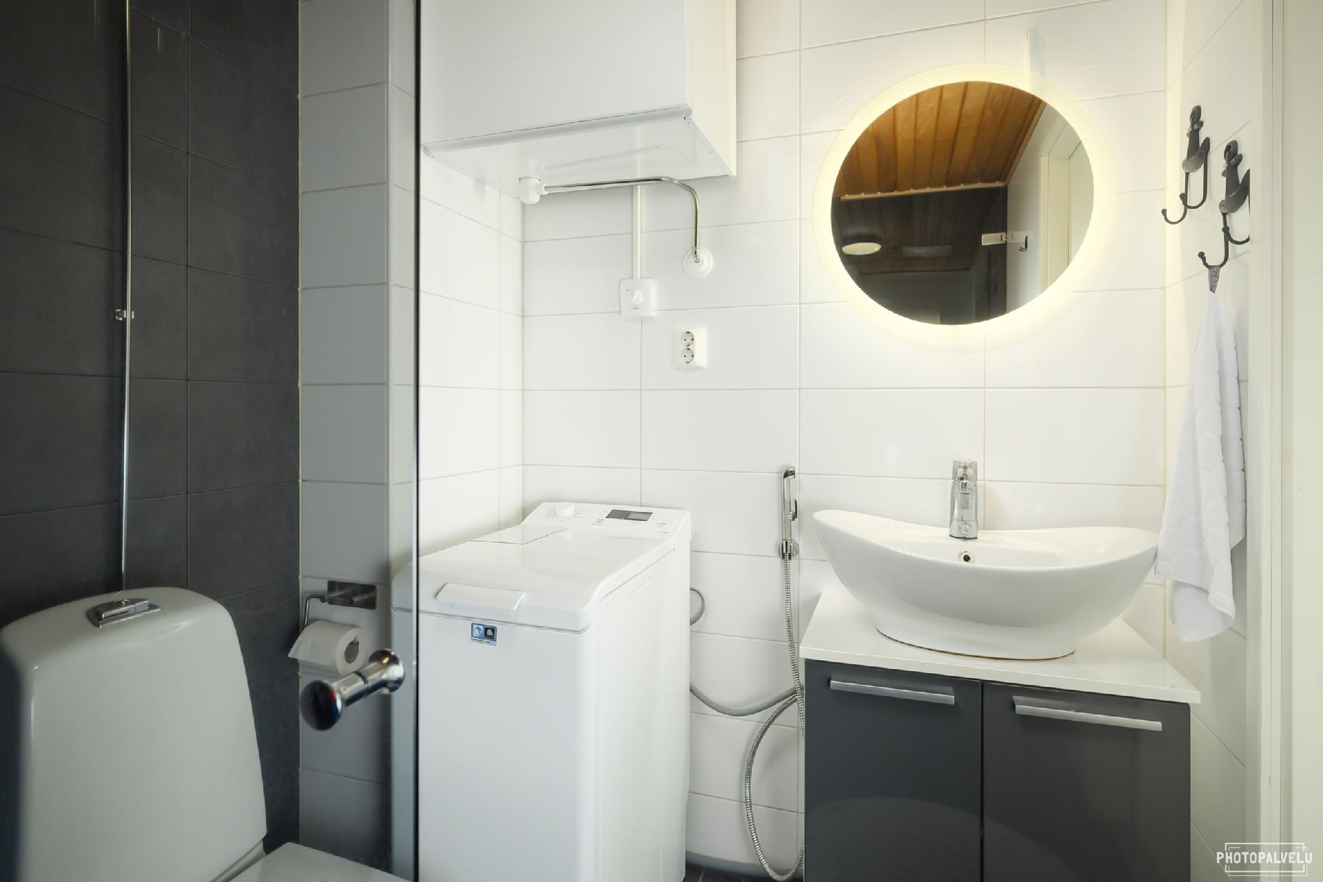 Hyvin tilaa pyykinpesukoneelle