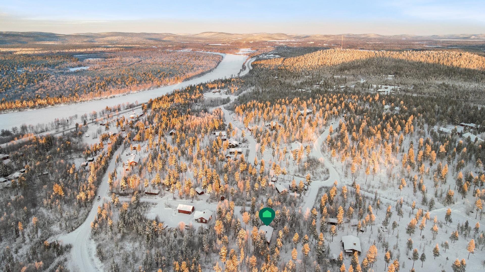 Näkymä Ivalon suuntaan