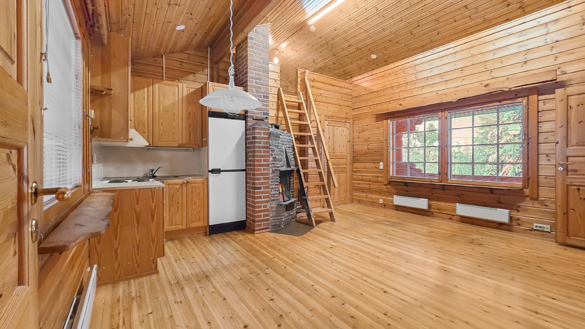 Oleskelutila ja keittiö, tupa 1.