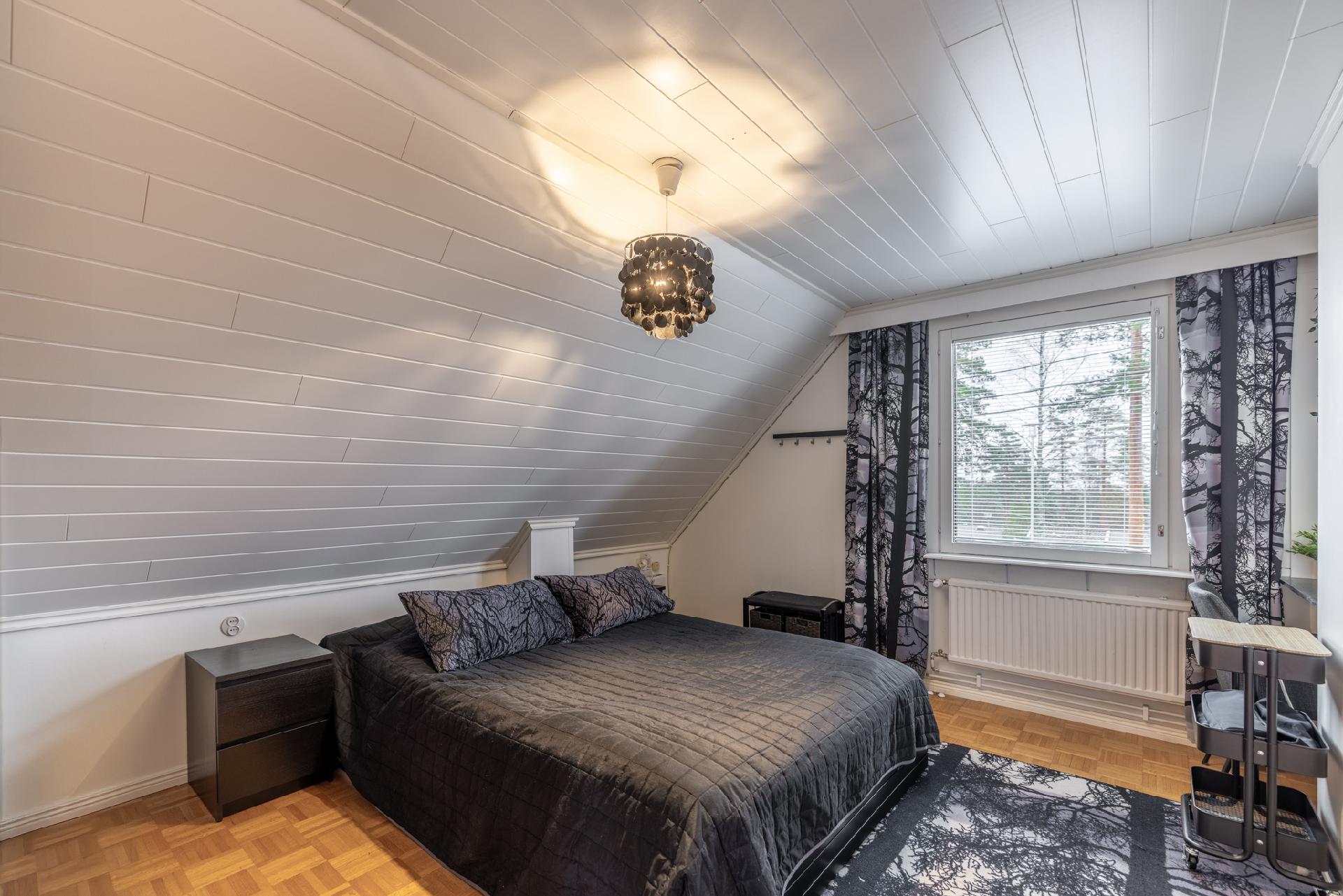 Makuuhuoneet yläkerrassa