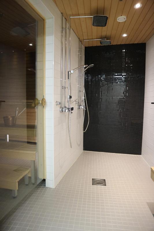 Saunaosaston suihkutila