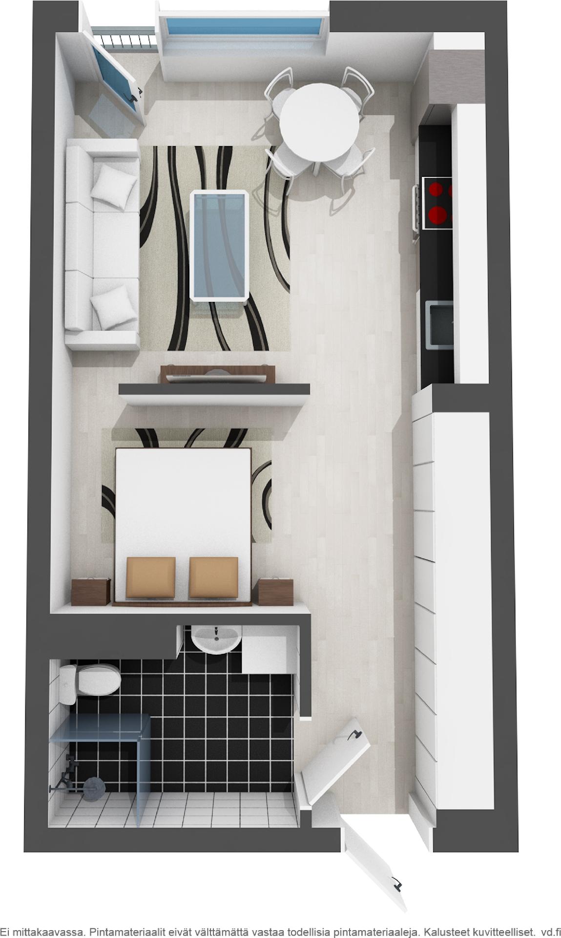 3D sisustushavainnekuva