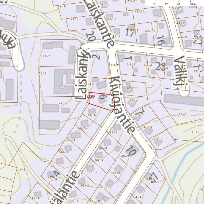 Kiinteistö kartalla