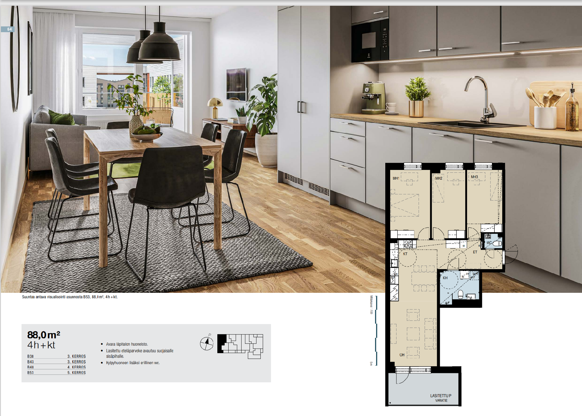 Bertha Pauligin katu 2a B 33, Aurinkolahti, Helsinki