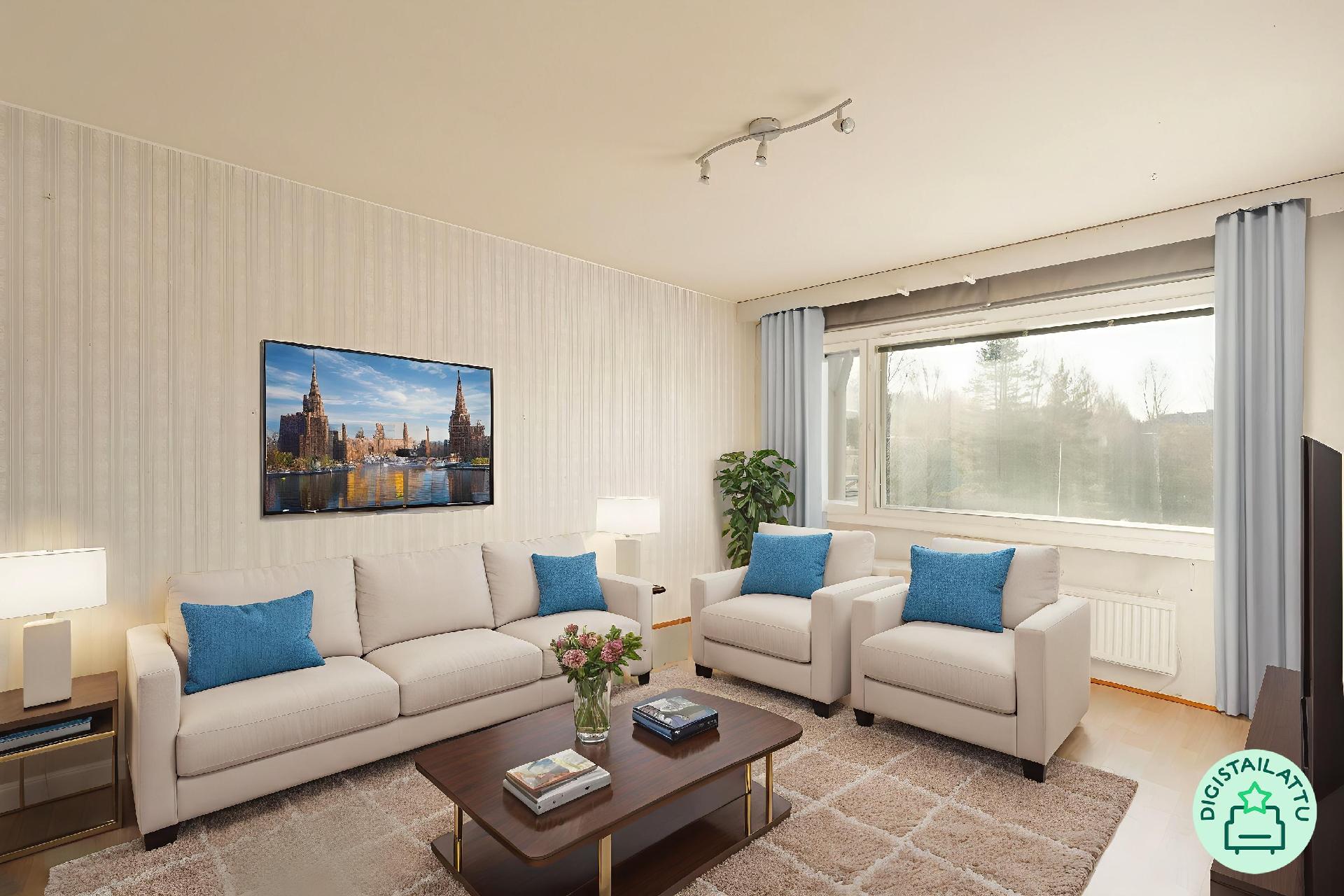 Digistailattu vaihtoehto olohuoneen sisustuksesta