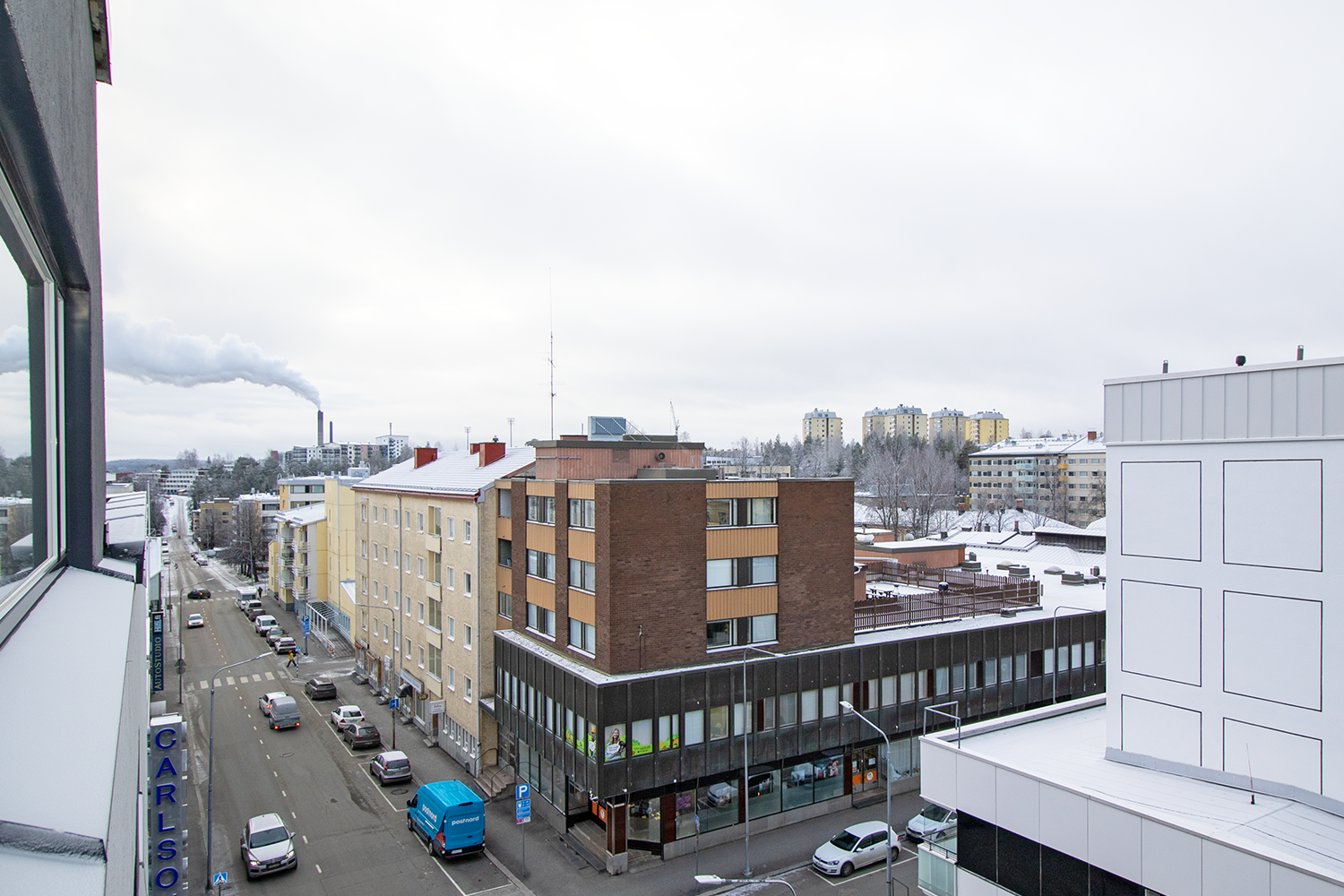 Näkymä parvekkeelta.