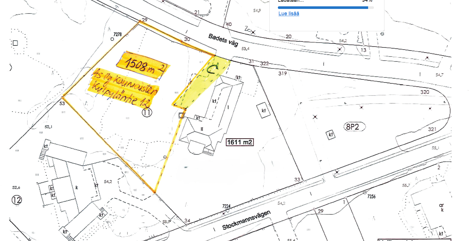 Myytävä määräosa (sis.alueen C)