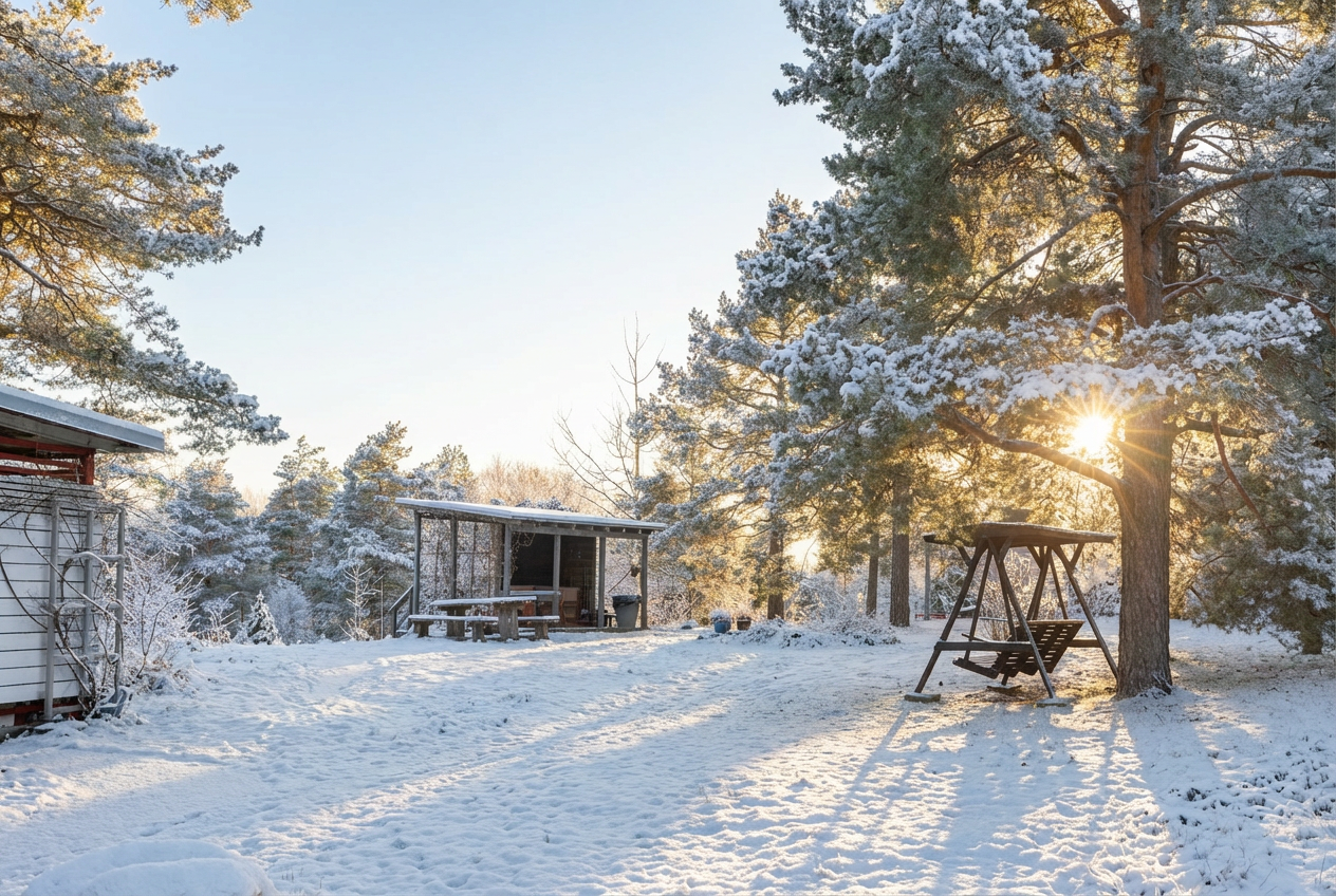 Viihtyisää taloyhtiön pihaa