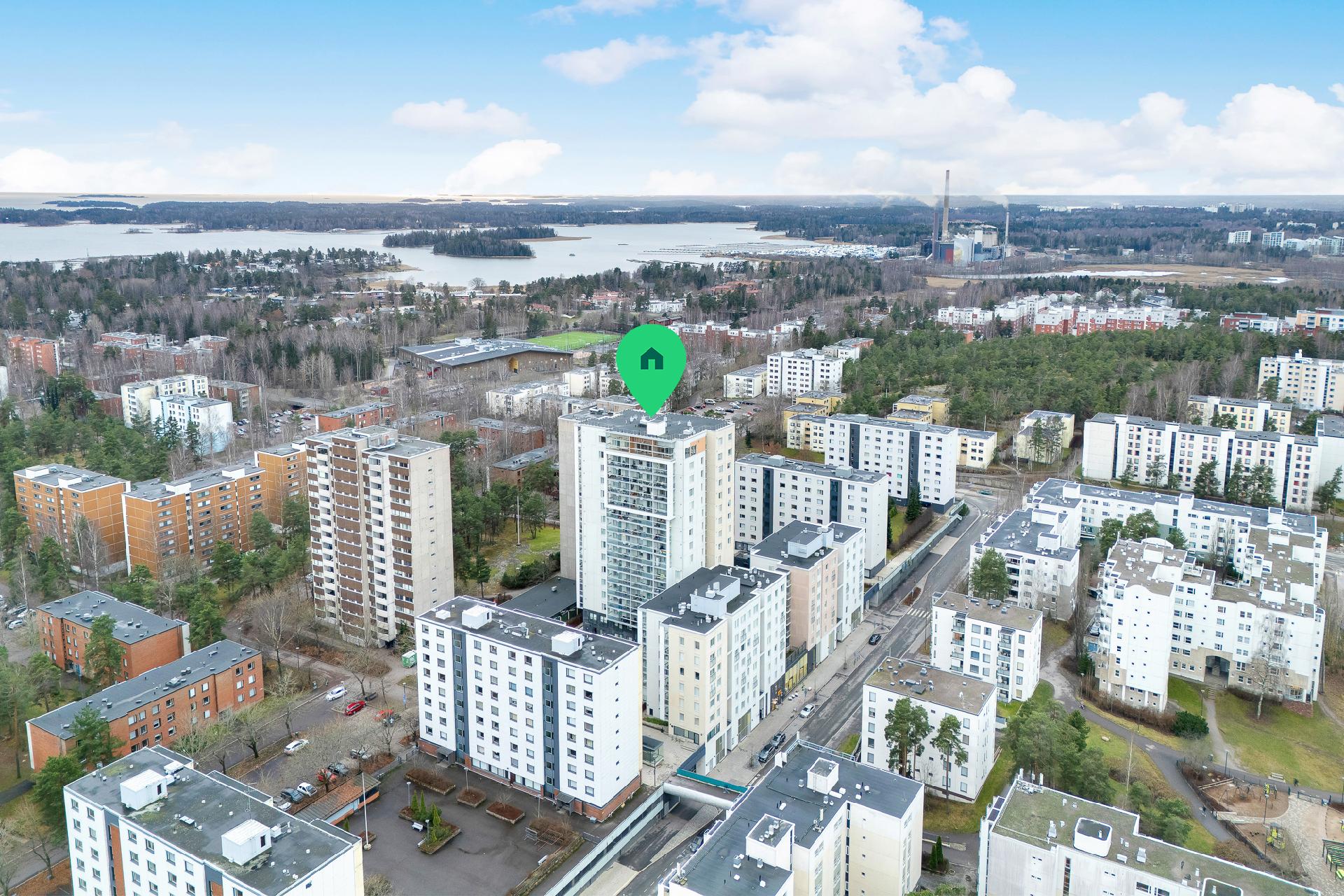 Merelle Nuottaniemen rantaan kävelet hetkessä