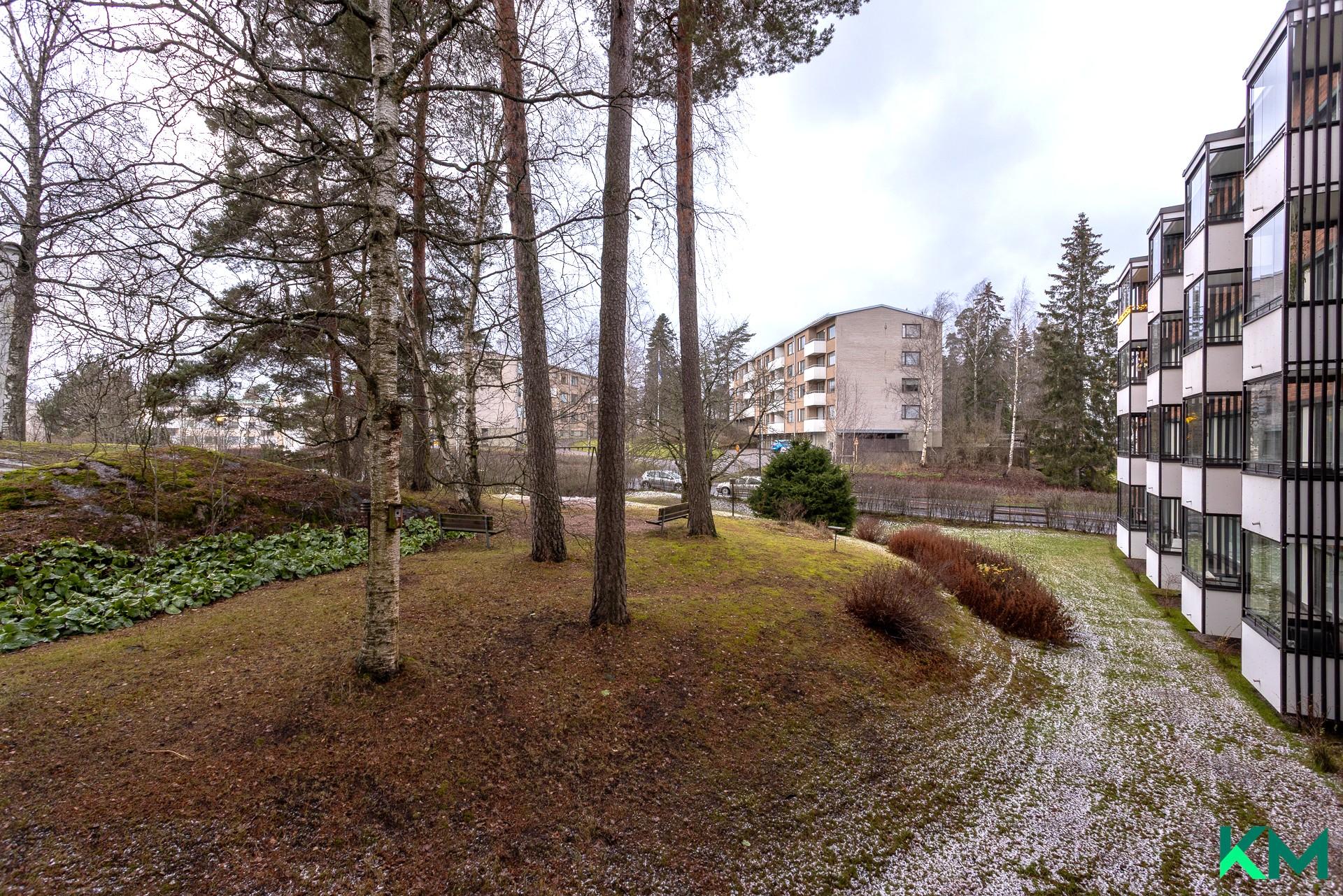 pihanäkymät taloyhtiön piha-alueelle