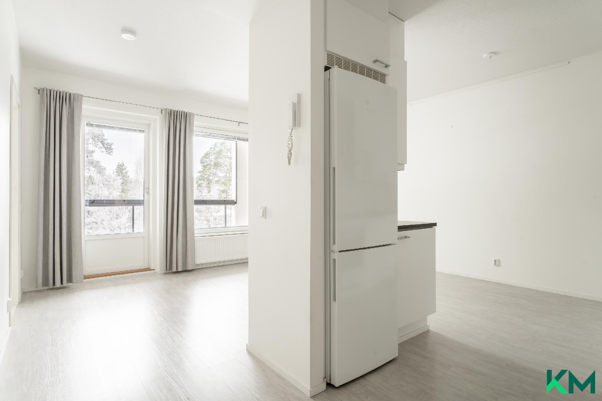 Eteisestä näkymä avoimeen tilaan