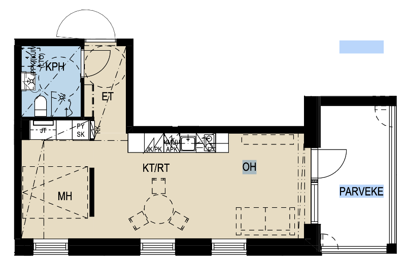 Joukahaisenkatu 2 b B 101, Kupittaa, Turku