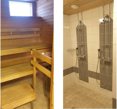 taloyhtiön sauna ja suihkutila