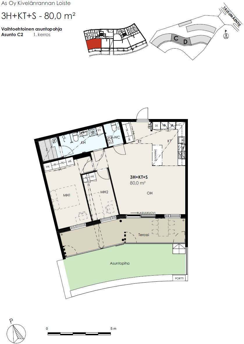 Taulumäentie 55 C 2, Taulumäki, Jyväskylä