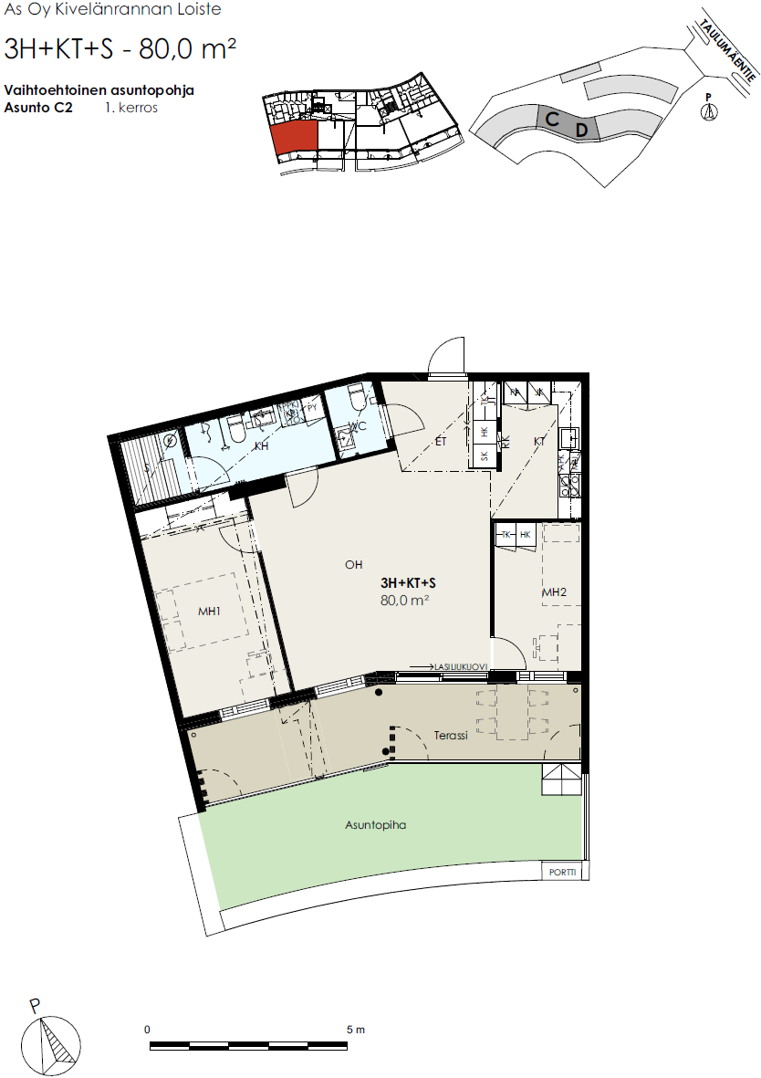 Taulumäentie 55 C 2, Taulumäki, Jyväskylä