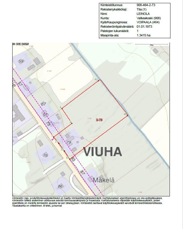 Kiinteistö kartalla