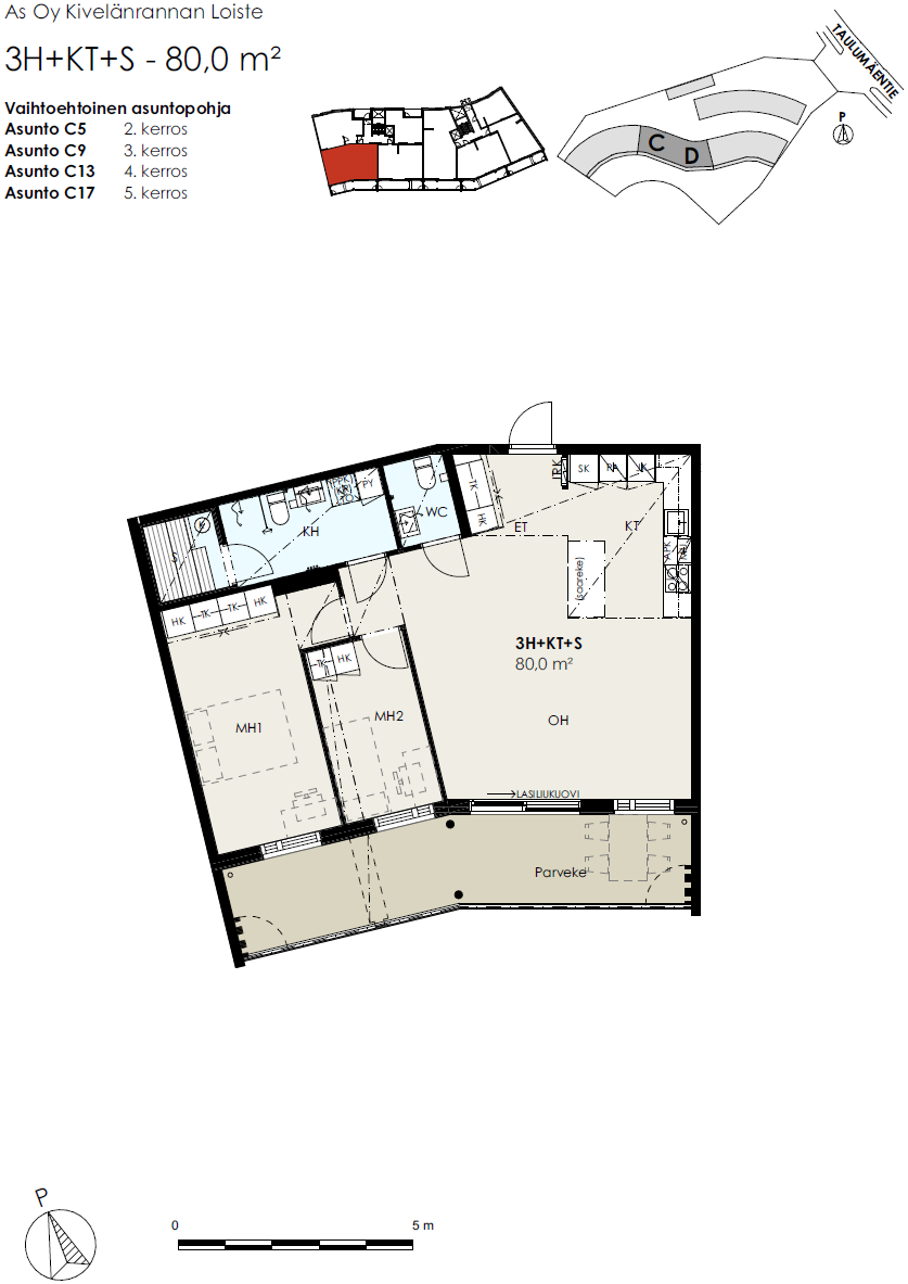 Taulumäentie 55 C 5, Taulumäki, Jyväskylä